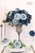 N&T NIETING Fake Roses,25pcs Artificial Flowers Dusty Blue Fake Roses Faux Flowers Fake Flowers for DIY Wedding Bouquets Centerpieces Floral Arrangements Home Decorations Shades of Navy Blue